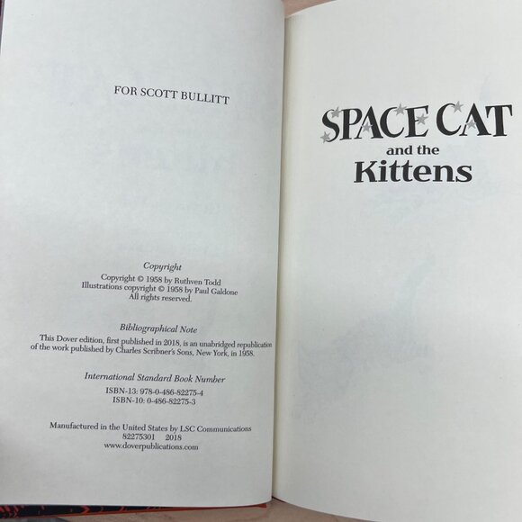 Space Cat 4-Book Hardcover Series By Ruthven Todd Illustrated By Paul Galdone - Picture 13 of 16
